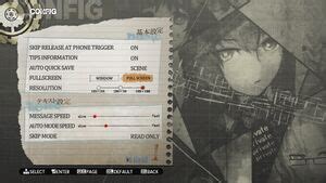 steins gate game|BUG: Missing Text on Menu :: STEINS;GATE General Discussions.